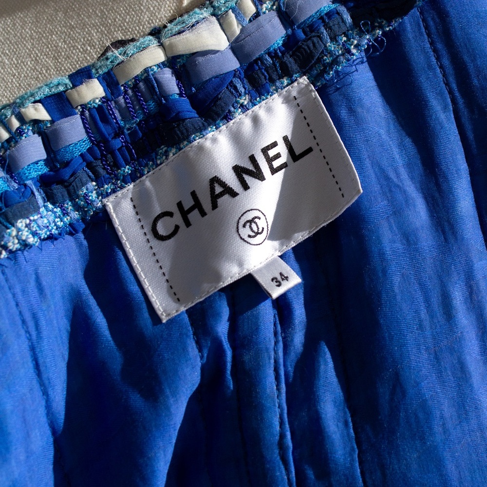 Chanel Cruise 2018 Greece Blue Gold Owl Lesage Fantasy Tweed 18C Jacket - Picture 14 of 16